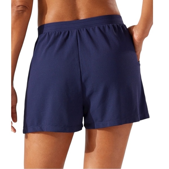 Tommy Bahama Island Cay Solids Beach Shorts Women Large Navy Vacation Cruise - Picture 3 of 8